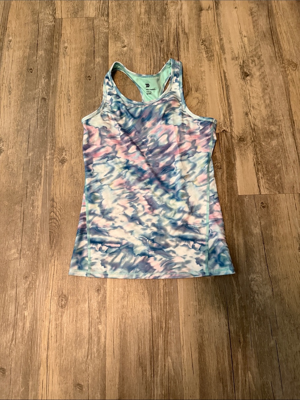 all in motion Tie-Dye Racerback Tank Top - Blue & Pink